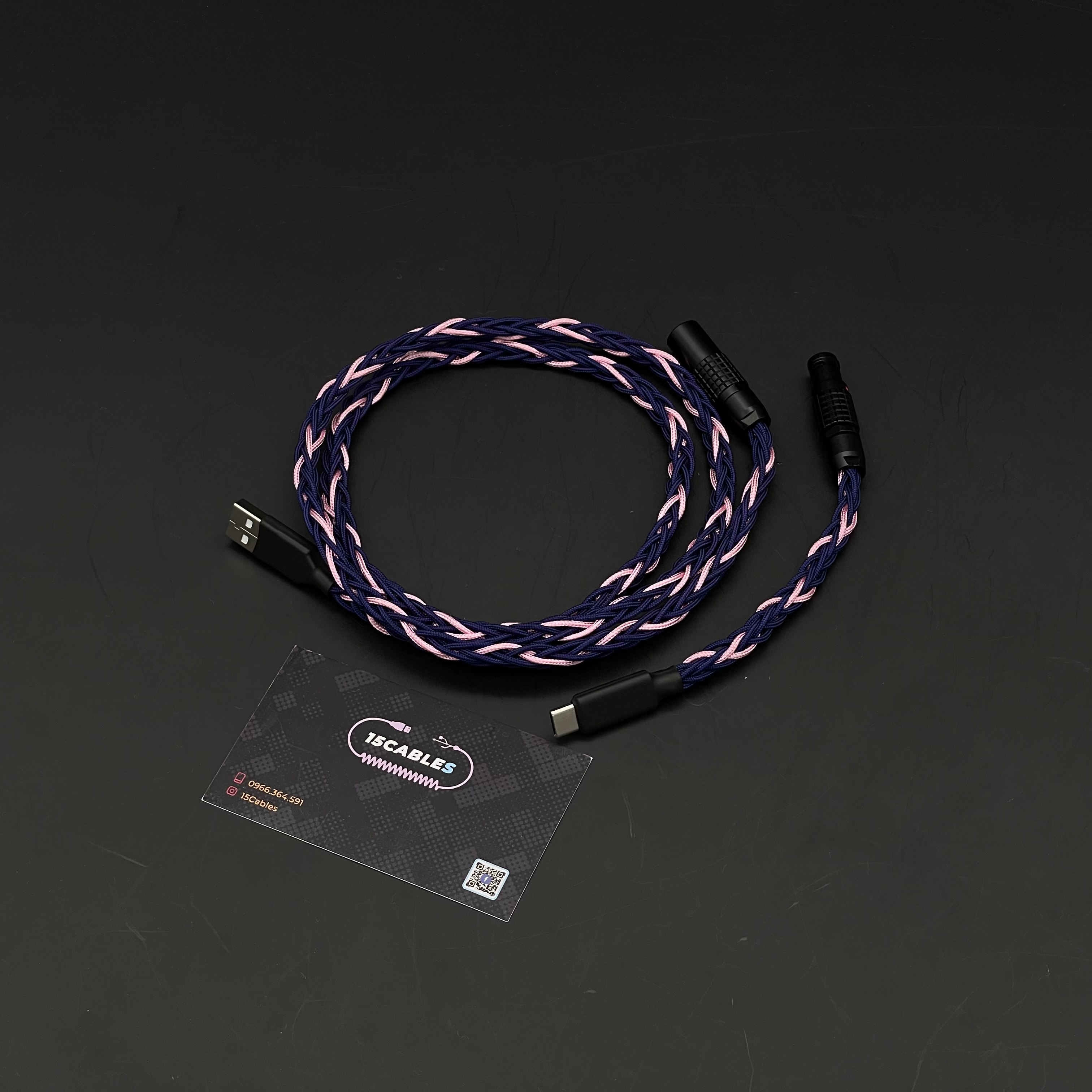 The Pink on Navy